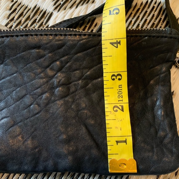 Classic Black Textured Leather Crossbody Bag - Picture 7 of 7